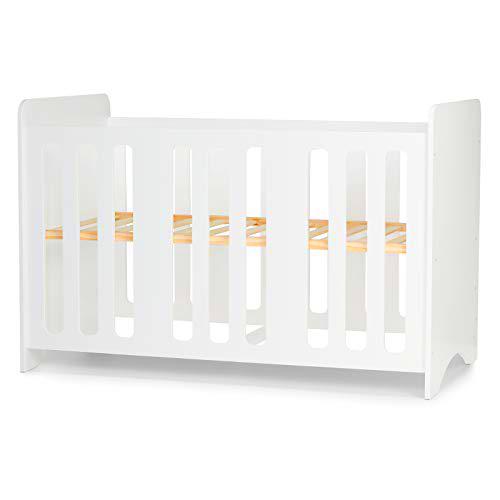 kk Kinderkraft Cuna Bebe STELLO, Fondo de Madera, 3 Niveles de Ajuste