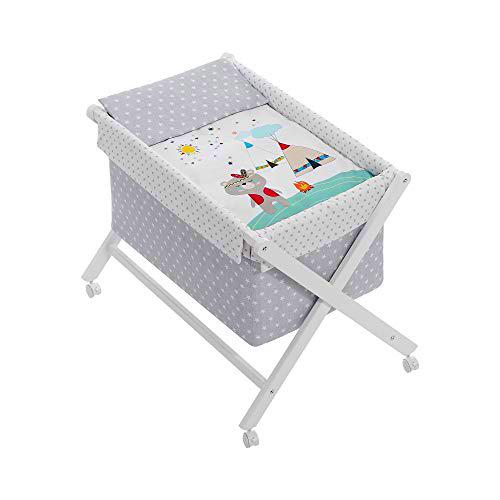 INTERBABY - Minicuna plegable Indio con Textil