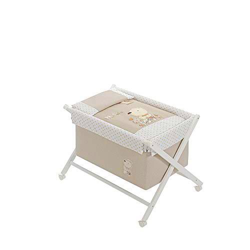 Minicuna Nature Beige con Textil