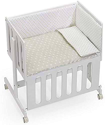 INTERBABY Minicuna Colecho con Textil Star Beige