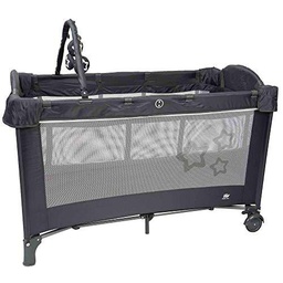 Happy Way H30061 - Cuna de Viaje Abatible Dream Star Smooth Gray