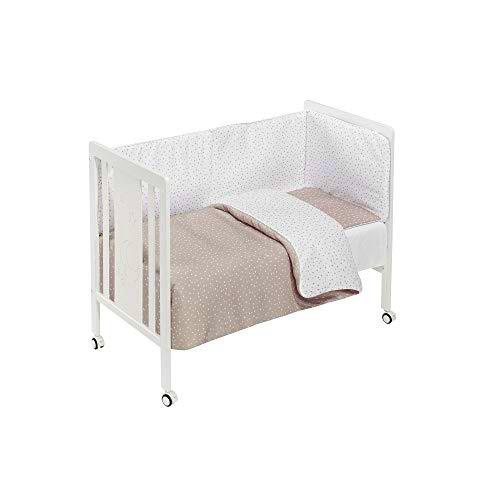 INTERBABY - Cuna Monet Premium con Textil Universo Beige