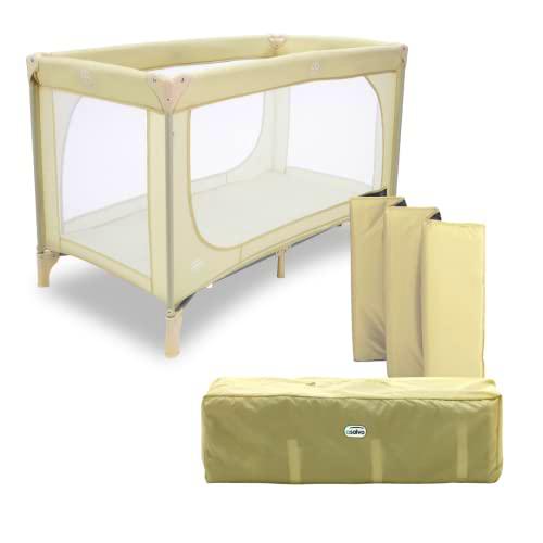 ASALVO Cuna de viaje 120x60 Essential para bebes y niños de 0 a 15kg / 2 en 1: Cuna y Parque