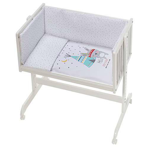 Interbaby CT014-09 - Minicuna Colecho Tipi Oso Blanco, unisex