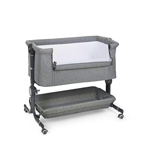 MS Minicuna Colecho Comfy - Cuna Colecho Balancin Regulable Multialturas, Reclinable