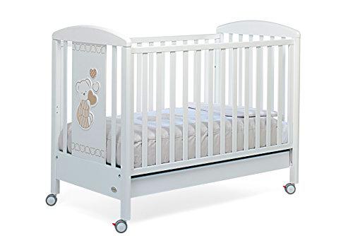 Foppapedretti Dolcecuore 500 Cuna con Borde Regulable, blanco