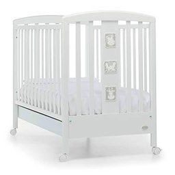 Foppapedretti Babyzoo Cuna con borde ajustable, blanco