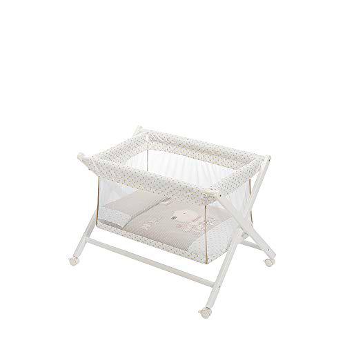 Minicuna Transparente Nature Beige con Textil