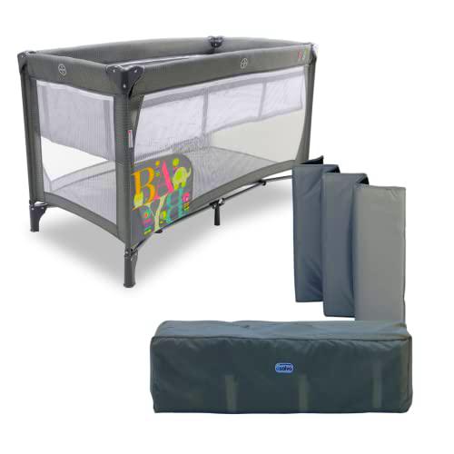 ASALVO Cuna de viaje 120x60 Smooth para bebé y niños de 0 a 15kg /2 EN 1